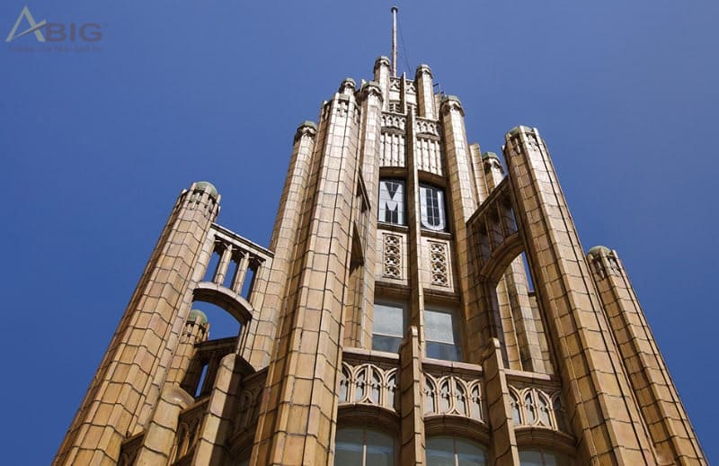 kiến trúc art deco - tòa nhà manchester unity ở melbourne úc