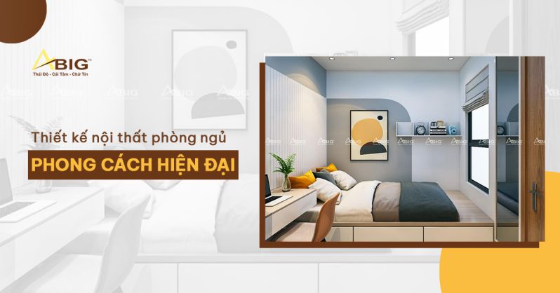 Thiết kế nội thất phòng ngủ theo phong cách hiện đại