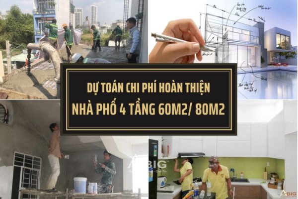 chi phí hoàn thiện nhà phố 4 tầng