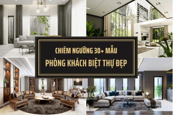 phòng khách biệt thự hiện đại