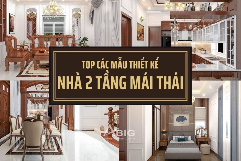 thiet ke noi that nha 2 tang mai thai