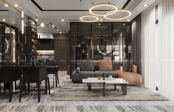 Thiết kế thi công nội thất căn hộ chung cư Vinhomes Grand Park phong cách Luxury