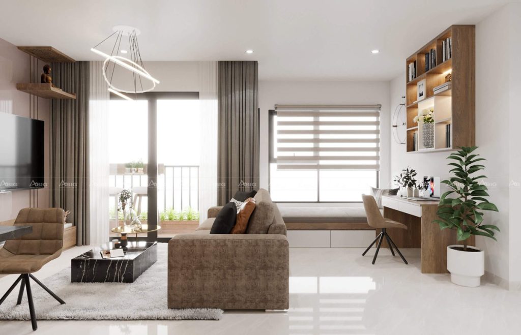 Thiết Kế Nội Thất Chung Cư vinhomes grand park 59m2