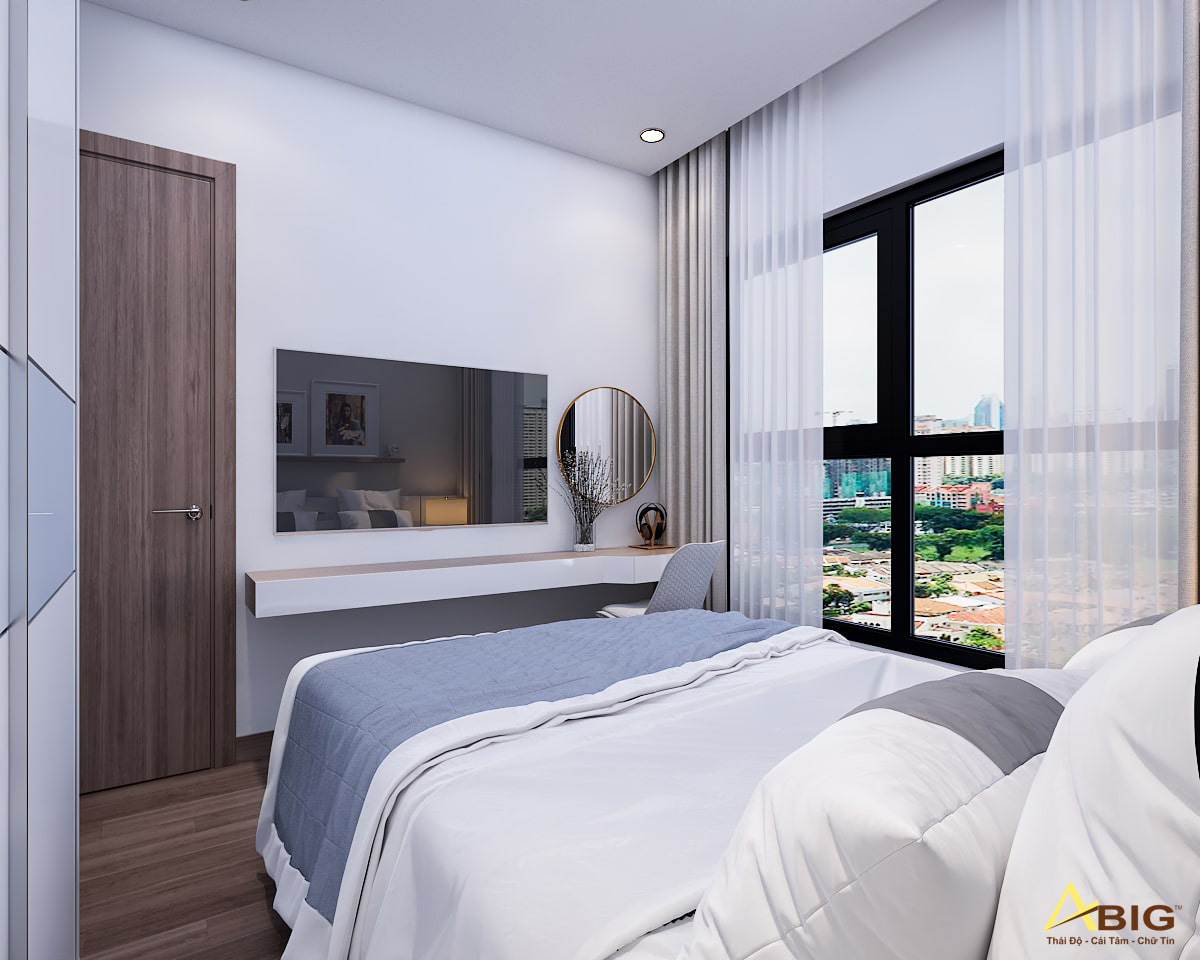 thiết kế nội thất vinhomes grand park căn hộ 2 phòng ngủ