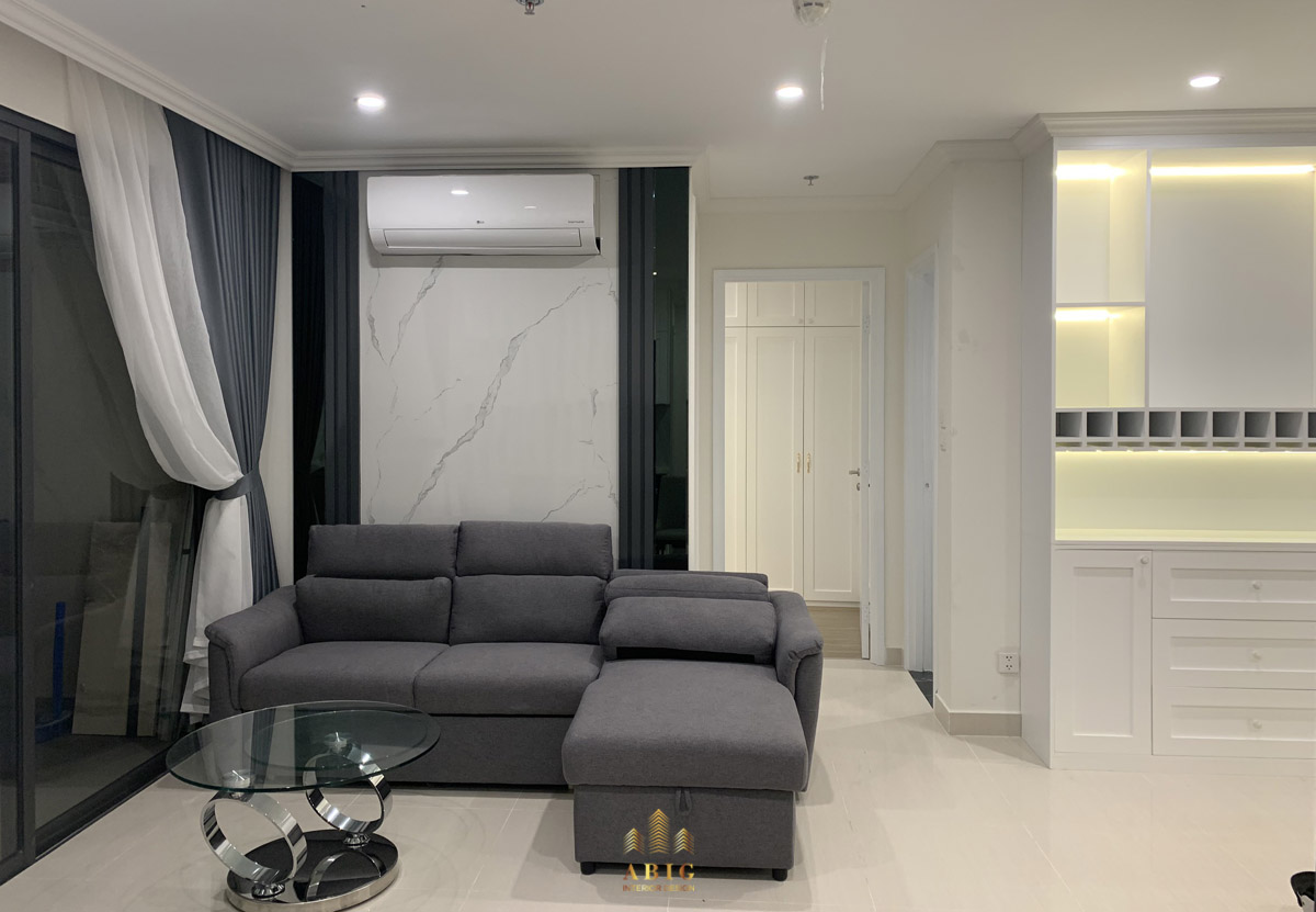 Thi công nội thất gỗ công nghiệp căn hộ Vinhomes Grand Park S803