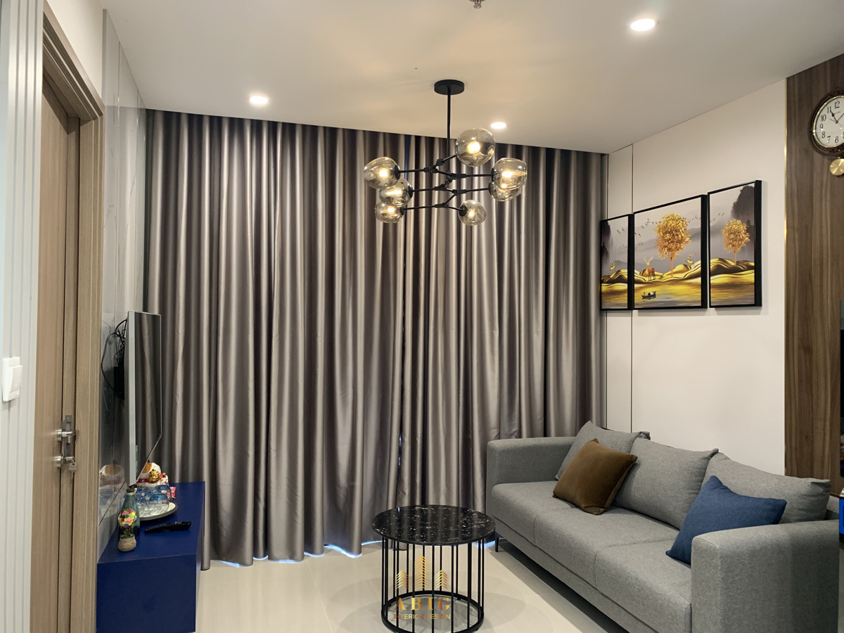 thi công nội thất căn hộ chung cư vinhomes grand park 59m2 chị lụa