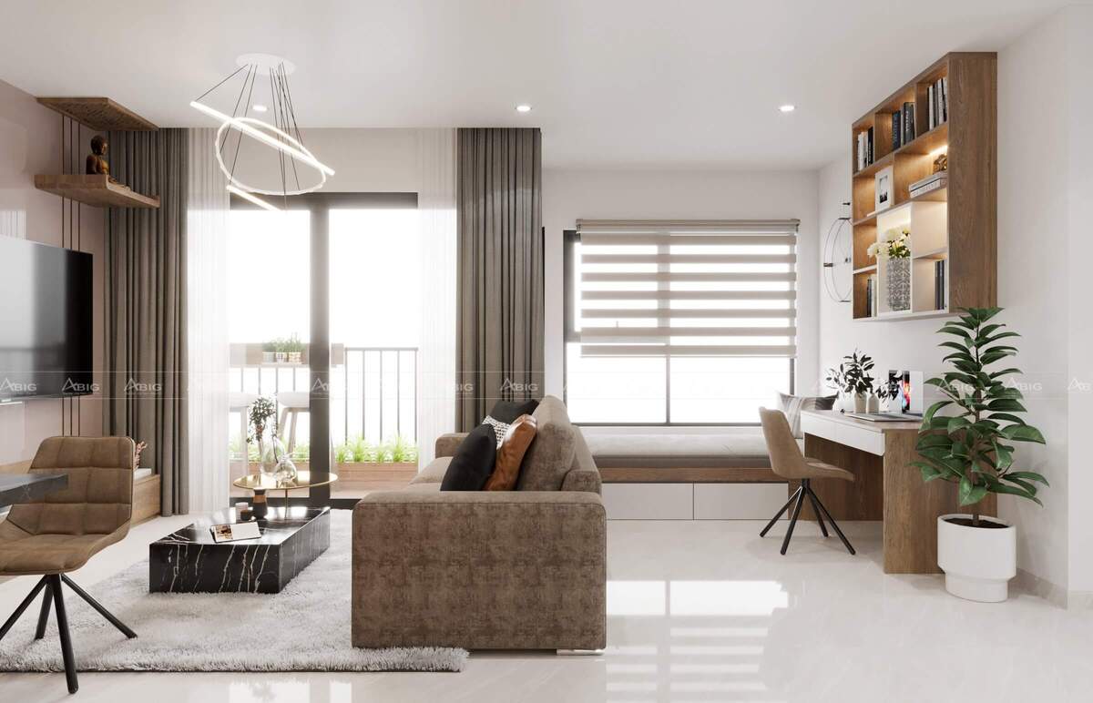 Thiết kế nội thất căn hộ Vinhomes Grand Park 2PN 60m2