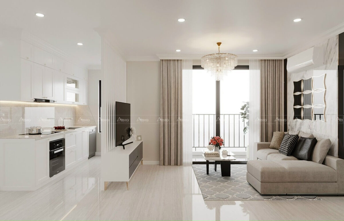 thiết kế nội thất chung cư vinhomes grand park 100m2